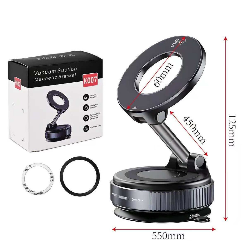 360 ° Suporte Magnético Ajustável Telefone-Dobrável Ventosa Montagem Em Carro