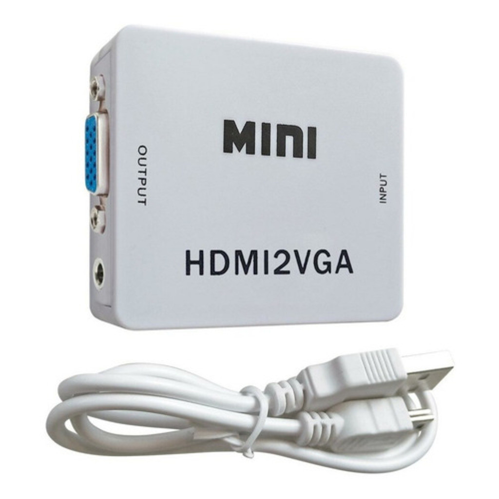 Conversor Adaptador Rca Hdmi Para Vga Para TV Áudio Vídeo