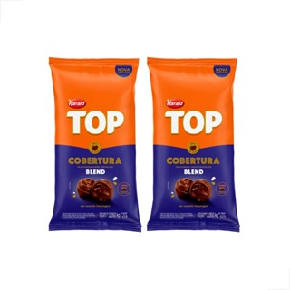 2 Chocolate fracionado Top Cobertura Blend 2,05kg Harald em Oferta na Shopee