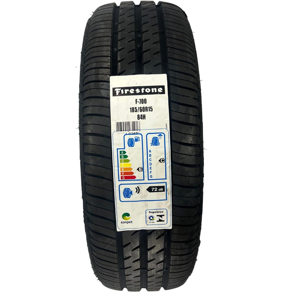Pneu 185/60R15 Firestone F-700 84H Aro 15 Compatível Onix Gol Uno Palio HB20 Ka Celta