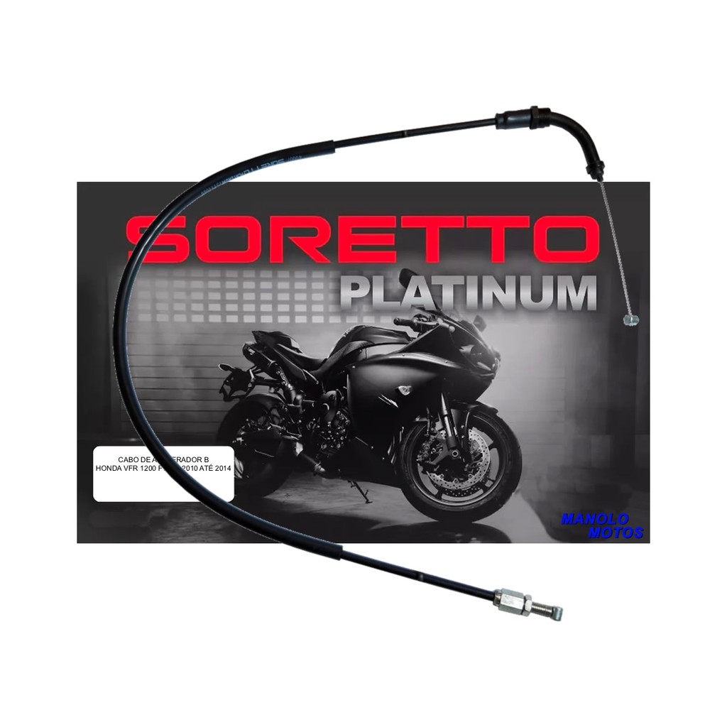 Cabo Soretto Platinum acelerador B VFR 1200F 2010-2014
