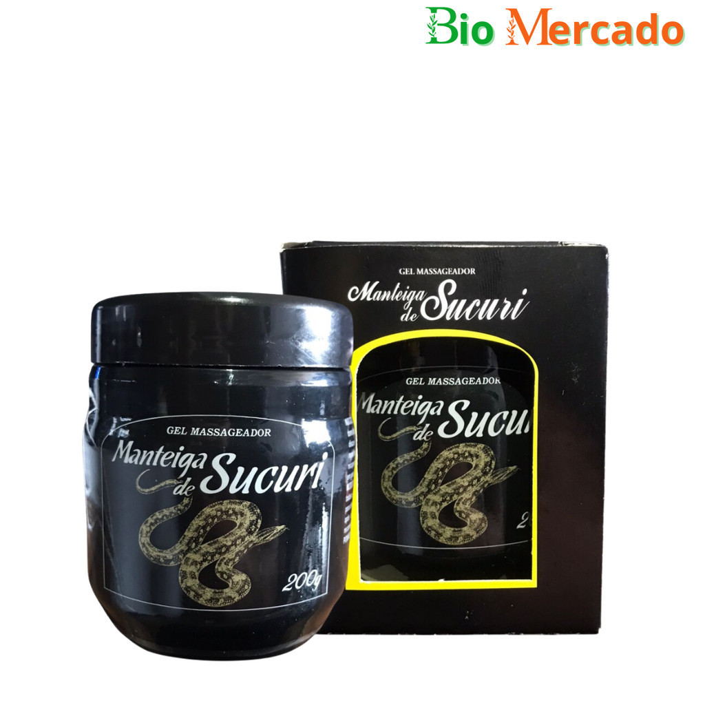 3 Potes Gel Massageador Manteiga De Sucuri Néctar Banha Original- 200g em Oferta na Shopee