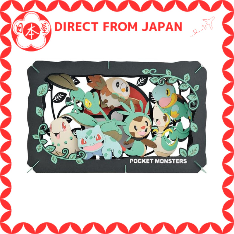 [Direto do Japão] Ensky Pokémons PT-L06 TIPO:GRAMÍNEO Aprox. A100×L160×P42mm Fabricado em papel