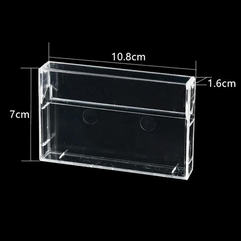 [Shnzd] 1Pc Fita Cassete Transparente Caixa De Armazenamento Áudio Gravação Magnética nk Caso À Prova De Poeira EMKK