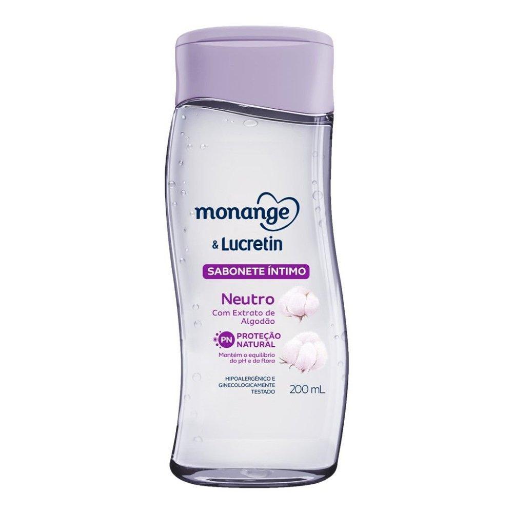 Sabonete Líquido Íntimo Monange & Lucretin Neutro 200ml