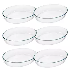Conjunto de Assadeiras Marinex Oval 2,4 Litros Pequena 6 Peças