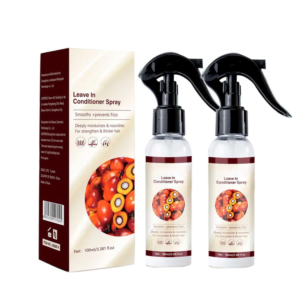 Spray Condicionador Sem Enxágue de Óleo de Batana, Óleo de Batana Natural com Alecrim e Hortelã-Pimenta da Dr. Sebi, Cui