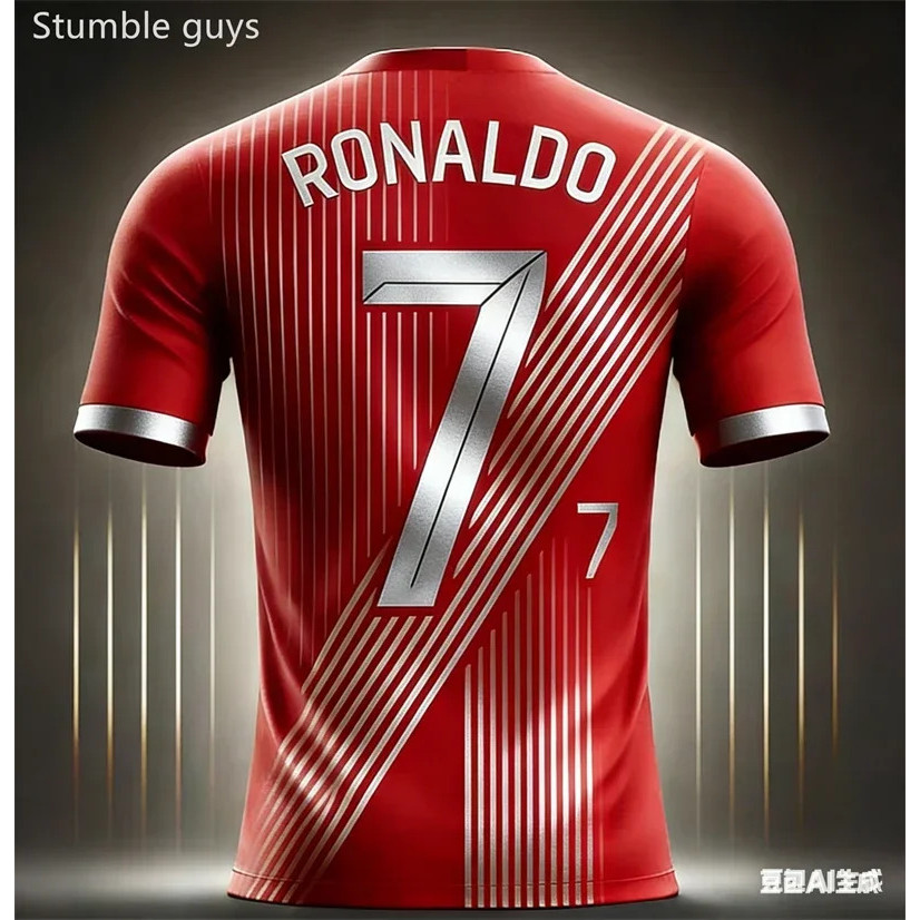 Camisa De Treinamento De Futebol Masculino Ronaldo Tema Secagem Rápida Respirável Esporte Ao Ar Livre Camiseta Roupas Pa