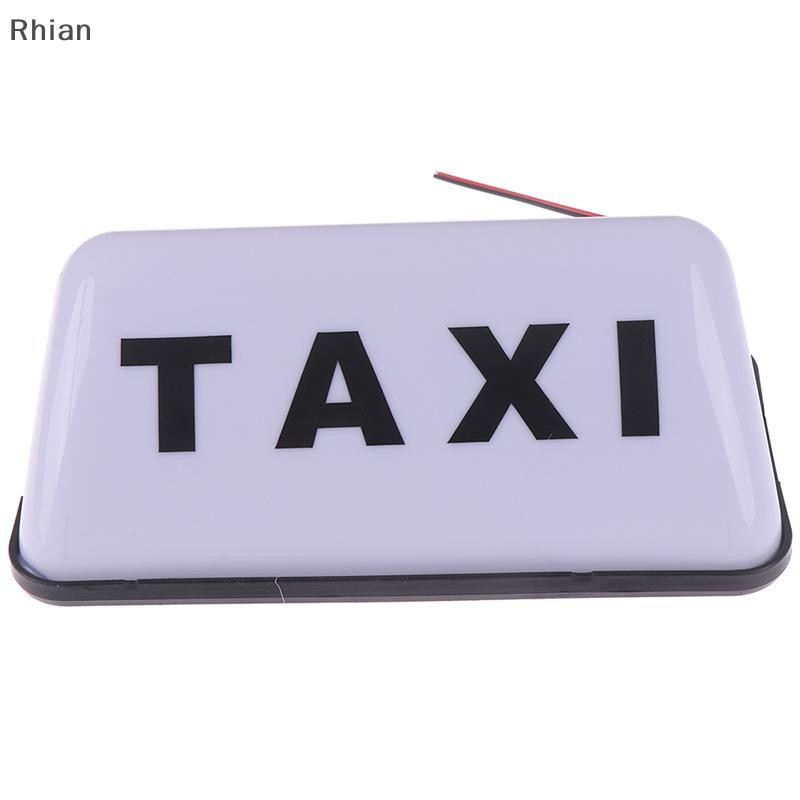 [Rhian] Sinal De Táxi Para Teto De Cabine , Lâmpada De Sinalização Magnética Carro , Luz 12V À Prova D'água COD