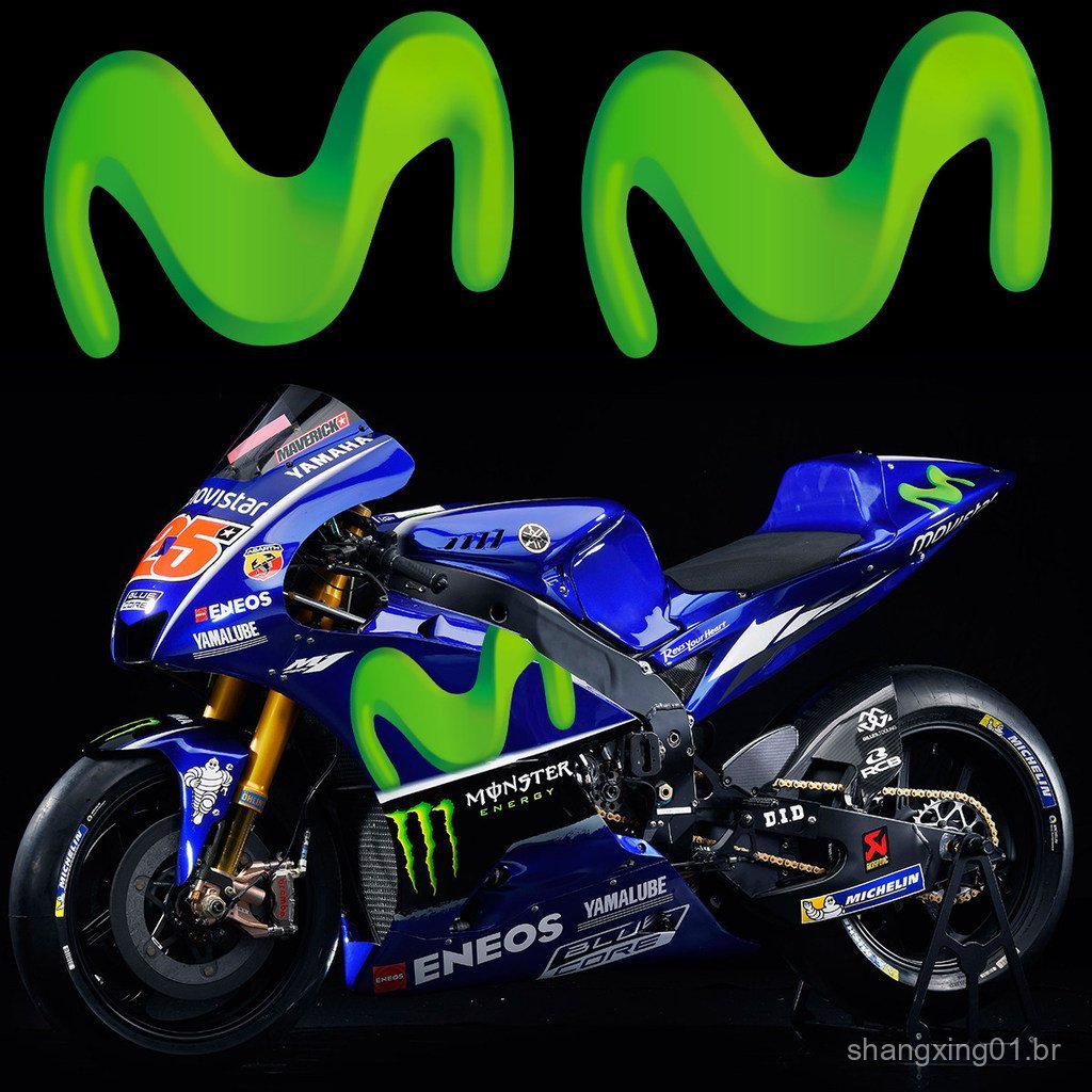 Adesivo patrocinador Yamaha Team Monster para motocicleta, veículo elétrico, decalque reflexivo modificado Ghost Claw KU
