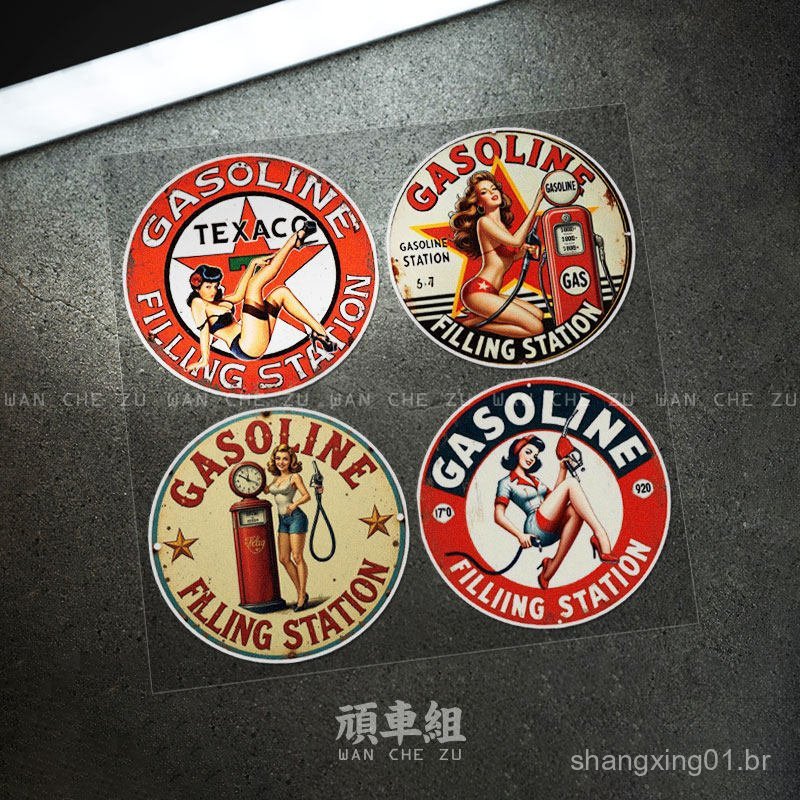 Adesivo decorativo vintage Harley para motocicleta, decalque refletivo à prova d'água para tanque de combustível UOPE