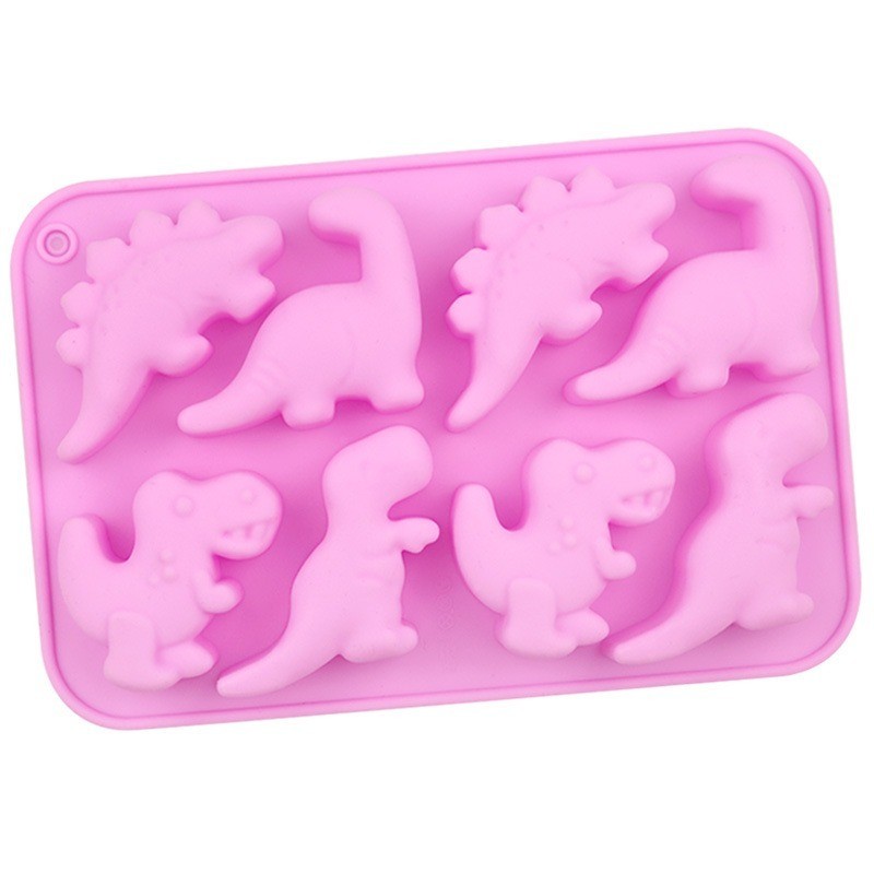 Molde de Silicone 3D de Dinossauro para Fondant, Bolo, Chocolate, Doces, Velas, Sabonete, Decoração Artesanal para Confe