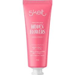 Creme de Mãos Perfumado Hidratante 24h Floral Sofisticado Vegano Skelt Hidden Flowers