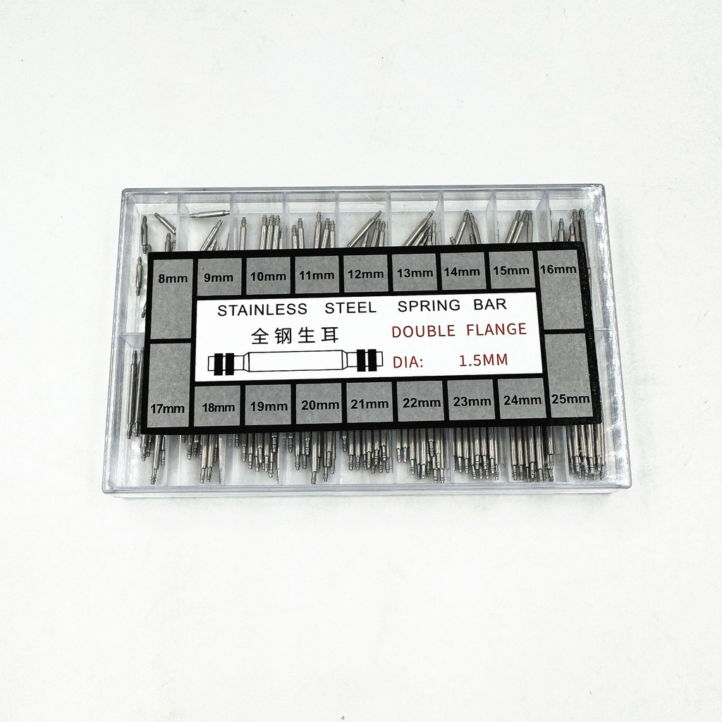 Ferramentas para reparo de relógios, terminais de relógio, pinos de mola, pinos de mola para pulseiras de relógio 1.5 1.