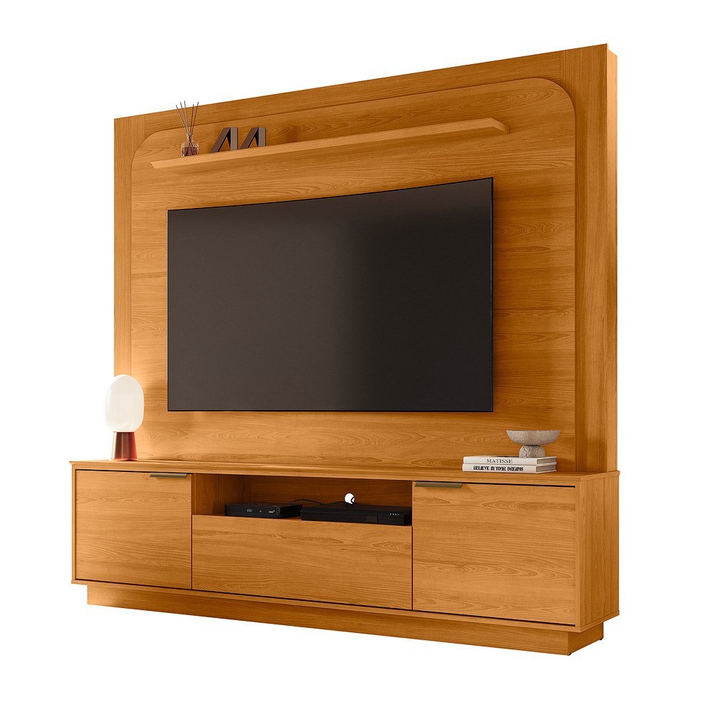 Estante Home Theater para Tv de até 75" 2 Portas Rio Cinamomo