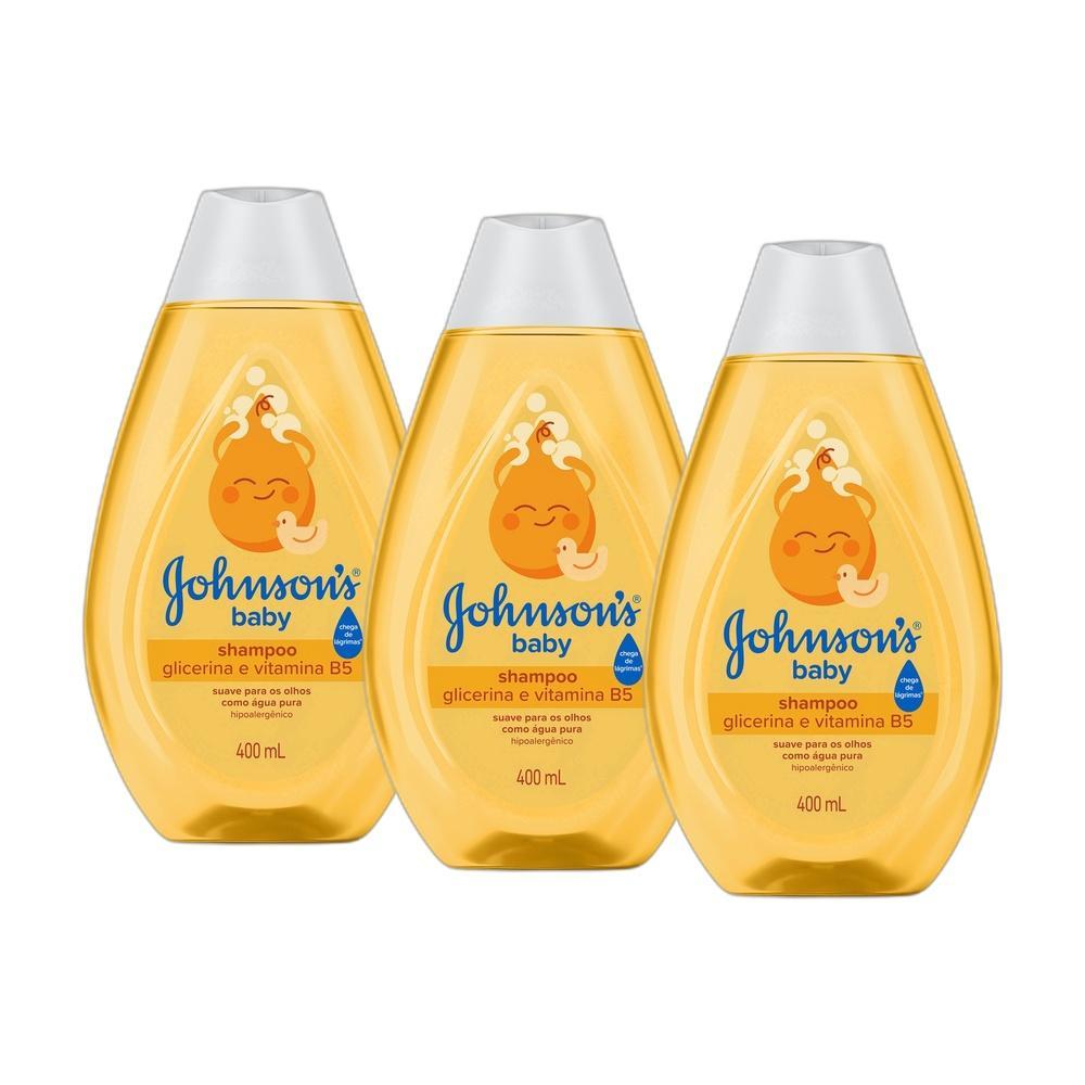 Leve 3 e Pague 2 Shampoos Johnson's Baby Gold 400ml
