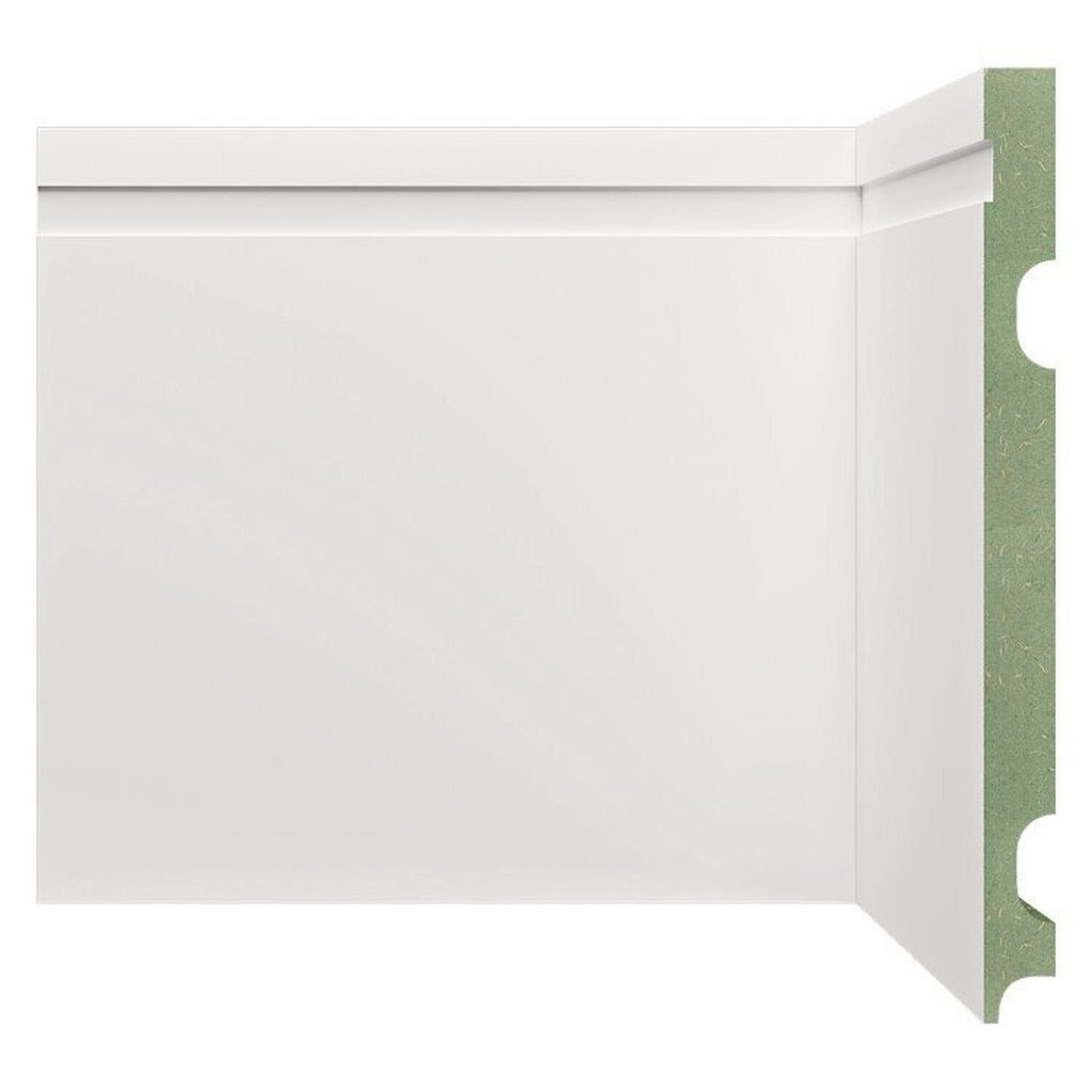 Rodapé MDF Frisado 20CMX2,40m 2002 Moldufama Kit 12m