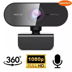 Webcam Câmera Full Hd 1080p Microfone Pc Notebook Home Office-Spacexx