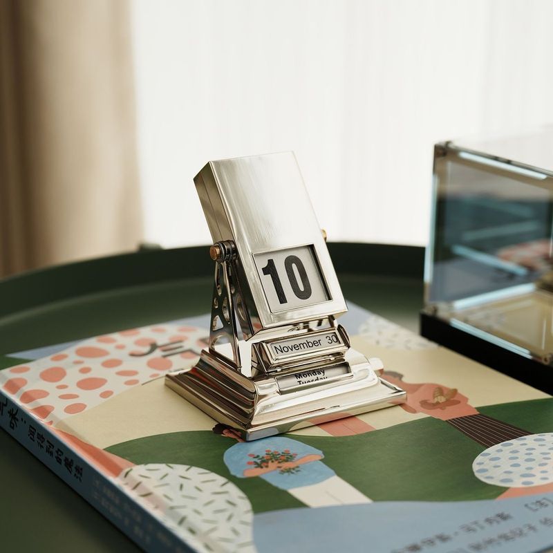 Qionghai City Shujie Pin Trading Co., Ltd. Flip calendário perpétuo criativo calendário de mesa High-End simples acessór