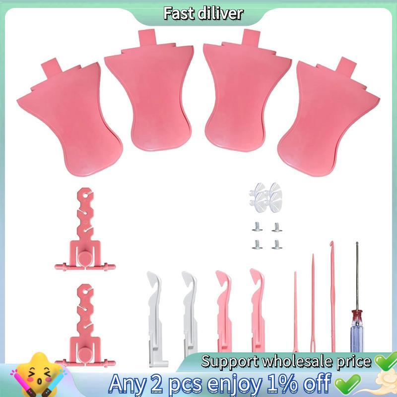 1 Conjunto De Peças De Máquina De Tricô DIY , Substituição De Rack De Fio De Malha Rotativa Com Tensor , Kit De Gancho