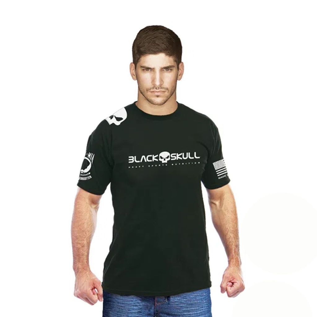 Camiseta 100% Algodão Black Skull