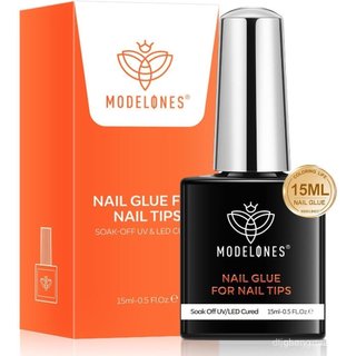 Modelones 15ML Colle Faux Ongles, Base de Borracha American Pose, Gel e Cápsulas American Pose, Gel de Extensão LRQZ