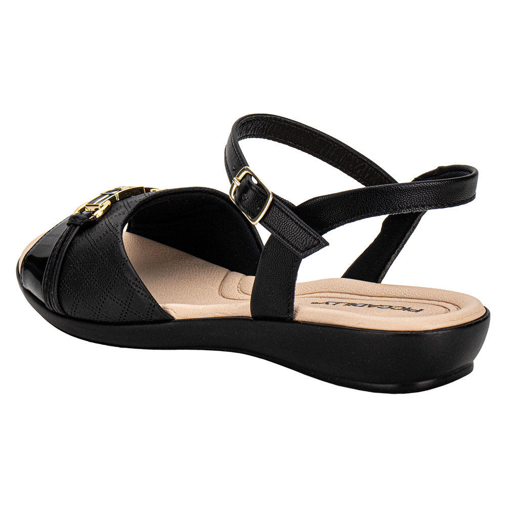 Detalhes do Sandália Feminina Flat Piccadilly 500397