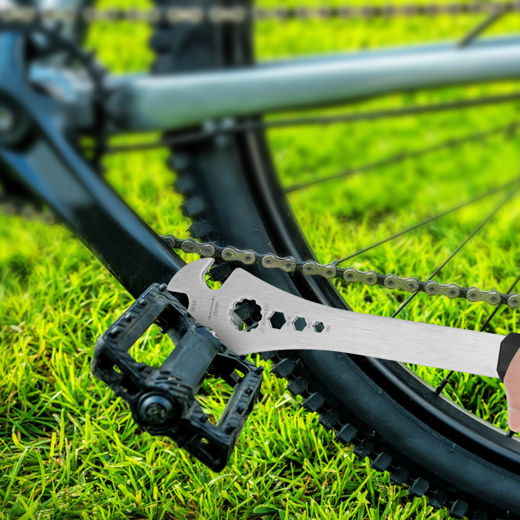 Chave De Pedal De Bicicleta Com Alça Longa De 32cm , De Aço Inoxidável Para Reparo Shopbc6721