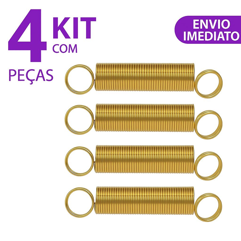 Kit 4 Molas Vara De Suspensão Lavadora Electrolux 6 A 15kg - Maquina De Lavar