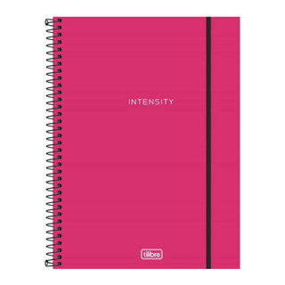 Caderno capa plástica universitário 10x1 160 folhas Neon Pink Tilibra em Oferta na Shopee