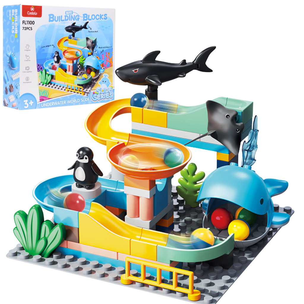 Blocos de Montar Pista de Animais Marinhos - Castela Brasil