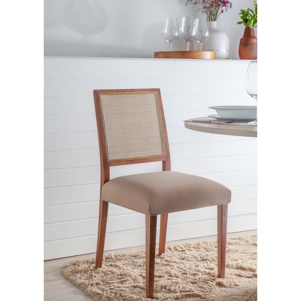 KIT 6 CAPAS PARA ASSENTO DE CADEIRA CORES LISAS em Oferta na Shopee