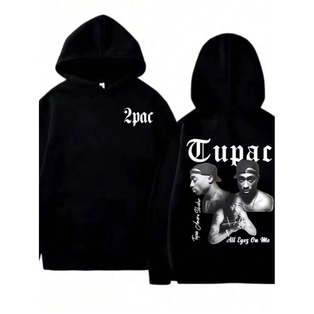 Blusa De Frio Moletom Rap Rapper Tup4c Streetwear Agasalho Abrigo Flanelado Casaco de Frio