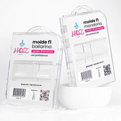 Molde F1 HQZ Nails Ápice baixo Anatômico e Reutlizável
