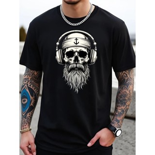 Camiseta Unissex Premium Plus size Caveira Fones Ouvido Barba Básica Oversized 100% Algodão Confecção Própria em Oferta na Shopee