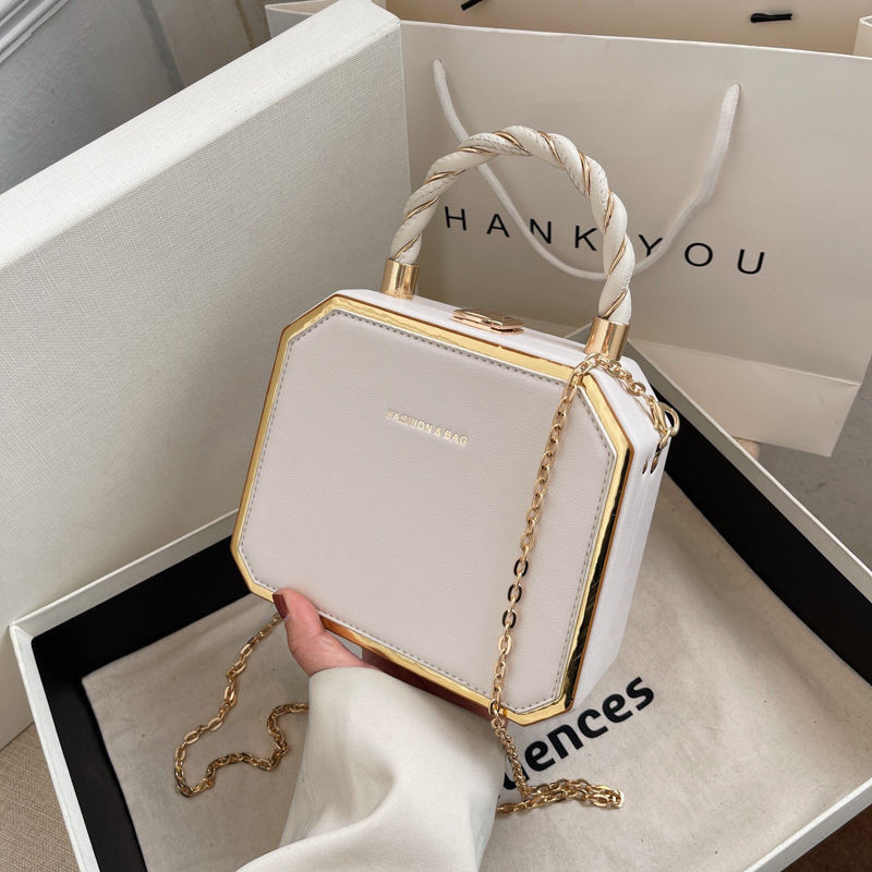 Bolsa feminina 2025 novo estilo caixa bolsa corrente Crossbody bolsa