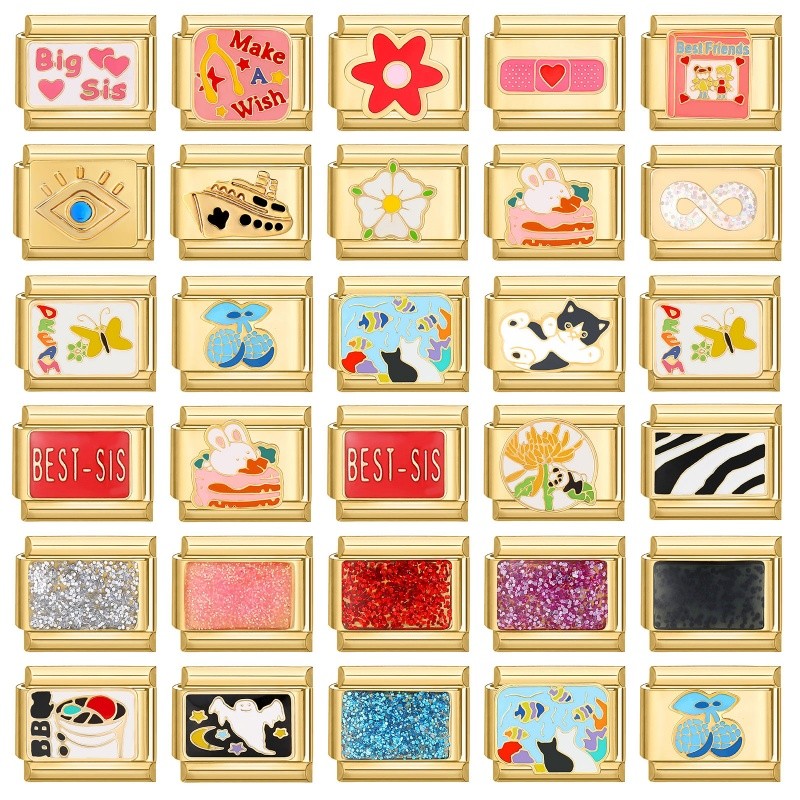 Charme Pulseira Link Diy Moda Jóias Acessórios Retro Módulo popb em Oferta na Shopee