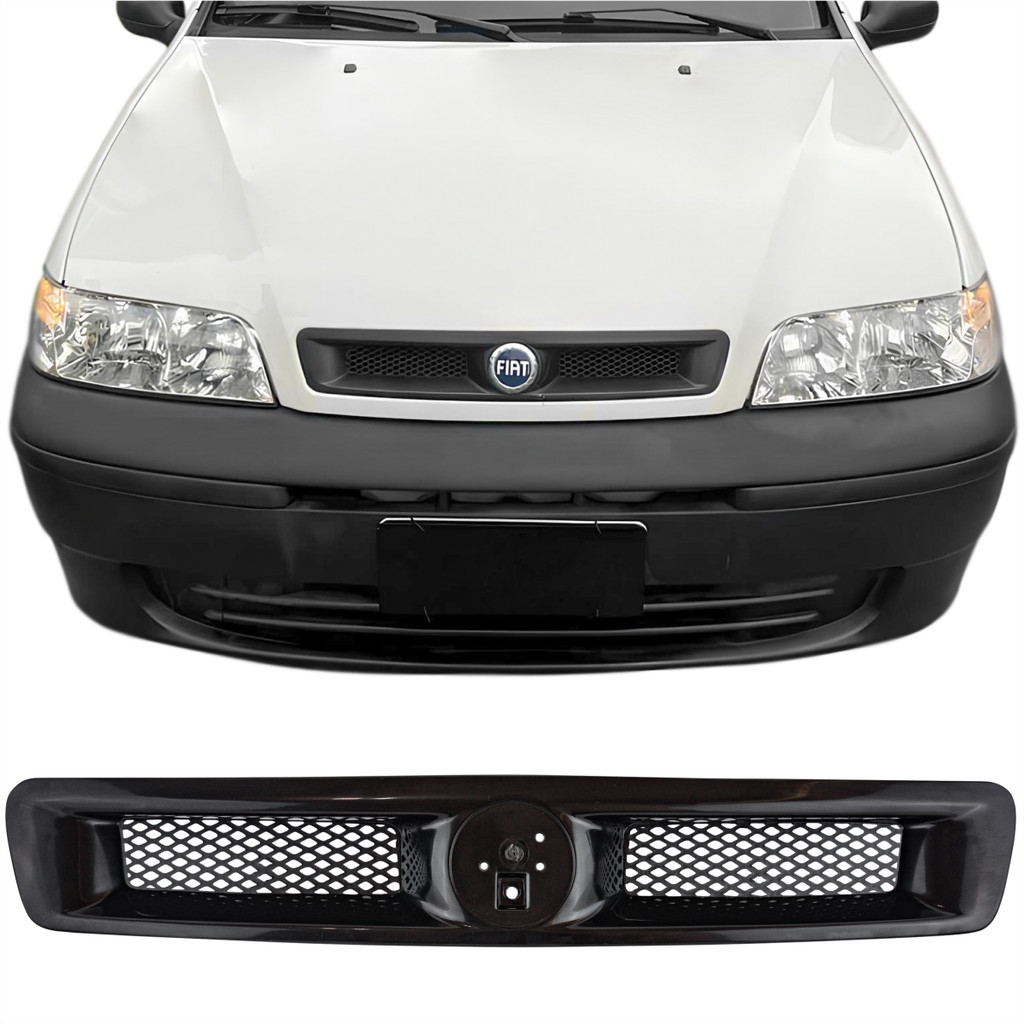 Grade Preta Radiador Frontal Fiat Palio Fire 2002 2003 2004 Alta Qualidade em Oferta na Shopee
