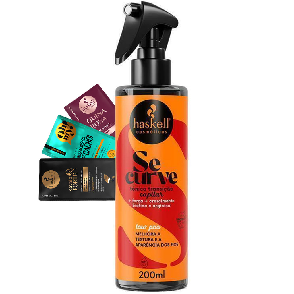 Tônico Transição Capilar Haskell Se Curve 200ml em Oferta na Shopee