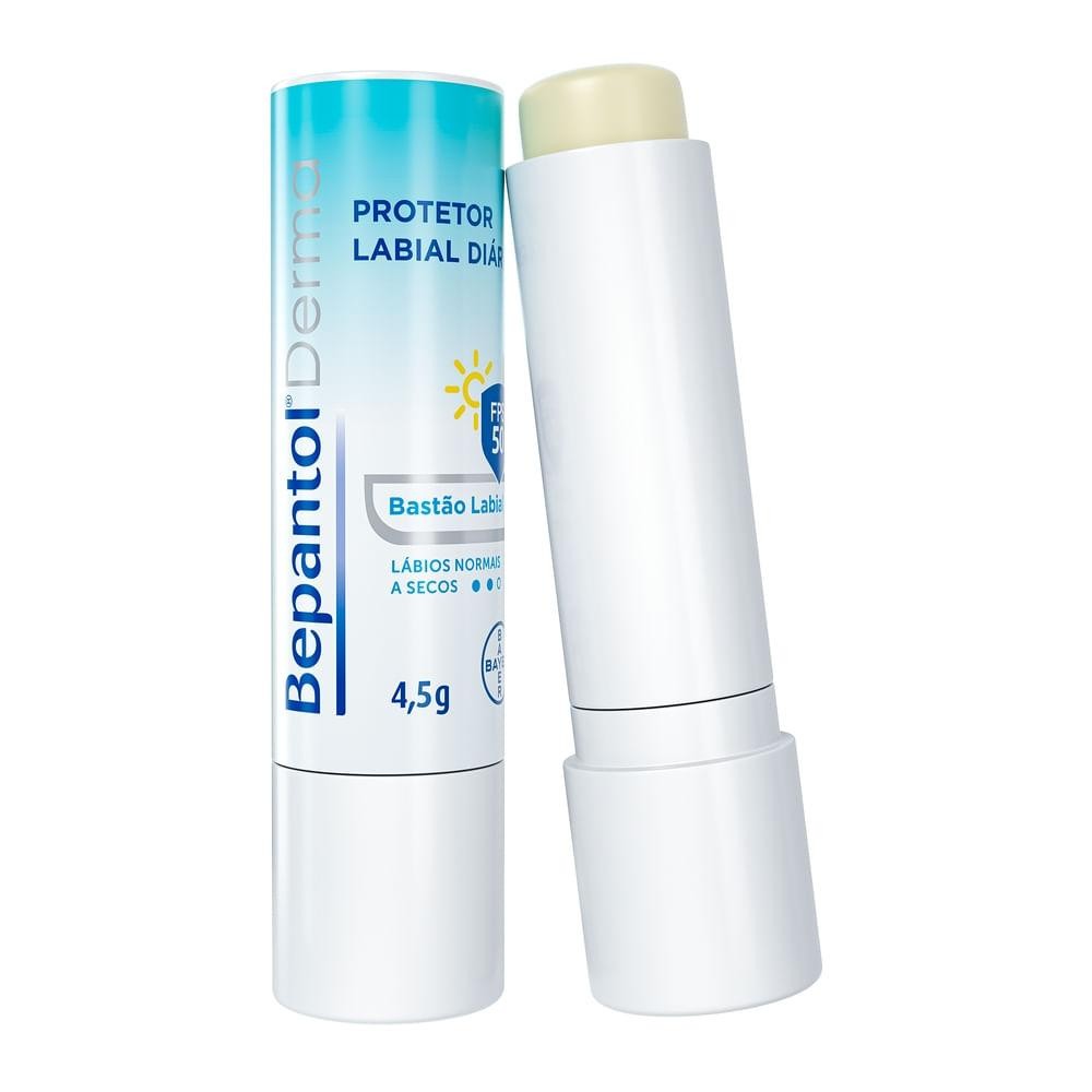 PROTETOR LABIAL EM BASTÃO FPS 50 BEPANTOL DERMA 4,5G