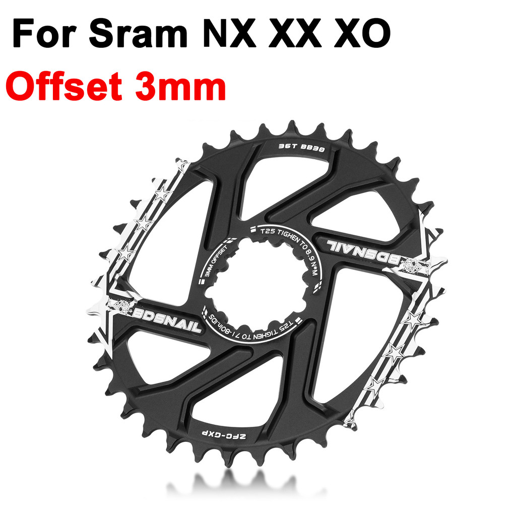 Coroa De Montagem Direta De 3 Parafusos Para Sram Eagle X9 X0 Xx1 Xo1 3mm Offset 32t 34t 36t 38t 40t Mountain Bike Mtb C