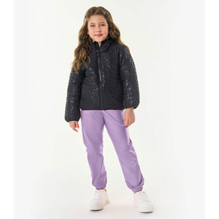 Calça Jogger Infantil Feminina Trick Nick Roxo em Oferta na Shopee
