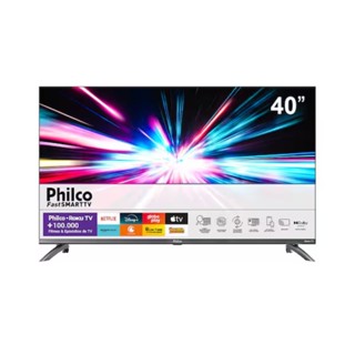 Smart TV Philco 40 Polegadas LED Full HD PTV40M9GR2CGB Roku TV Dolby Audio Quad Core Alexa Google em Oferta na Shopee