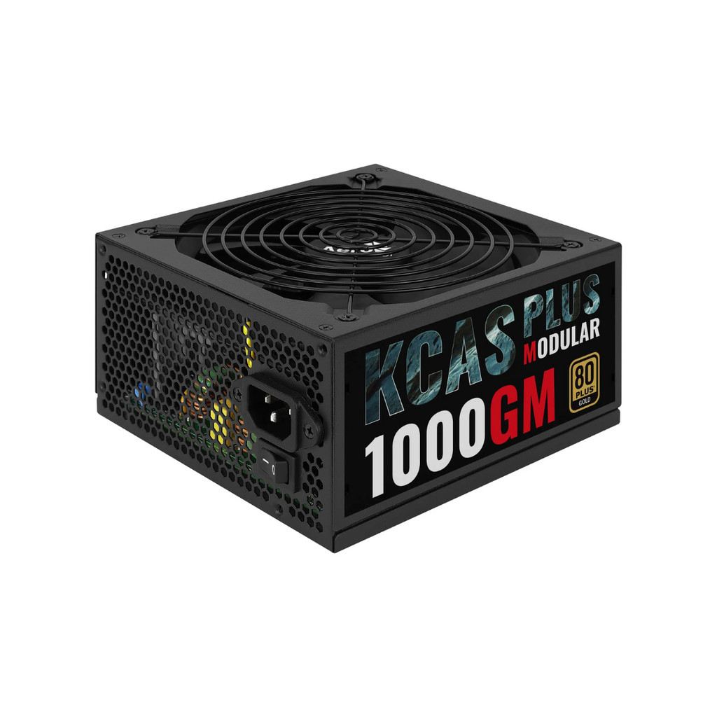 Fonte Aerocool 1000W ATX KCAS Plus Semi Modular 90% de Eficiência 80 Plus Gold