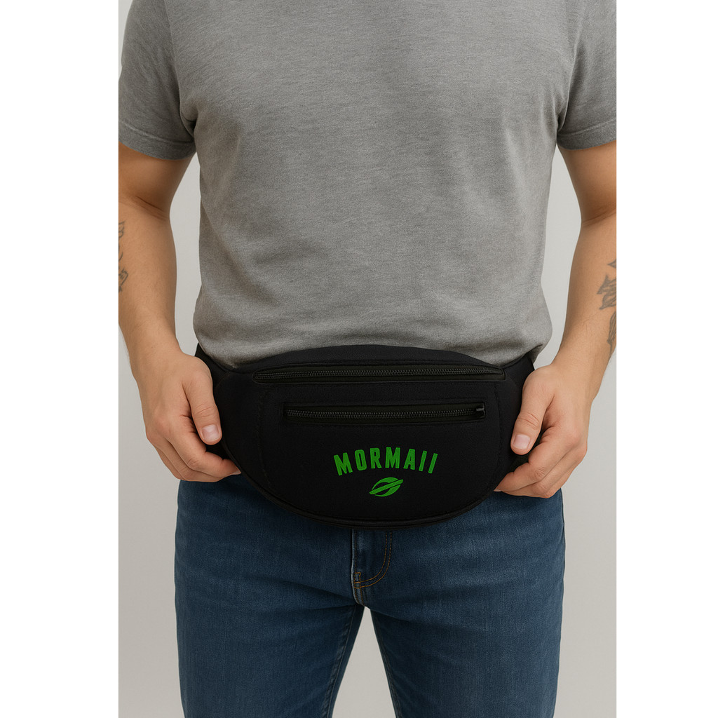 Detalhes do Pochete Neoprene Mormaii Com 2 Bolsos Unissex Esportiva