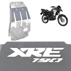 Peito de Aço Grosso e Protetor de Carter Xre 190cc Cromado Proteção Motor Frontal 2016 até 2026