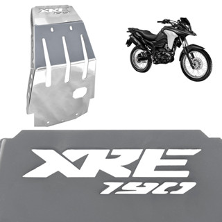 Peito de Aço Grosso e Protetor de Carter Xre 190cc Cromado Proteção Motor Frontal 2016 até 2026 em Oferta na Shopee