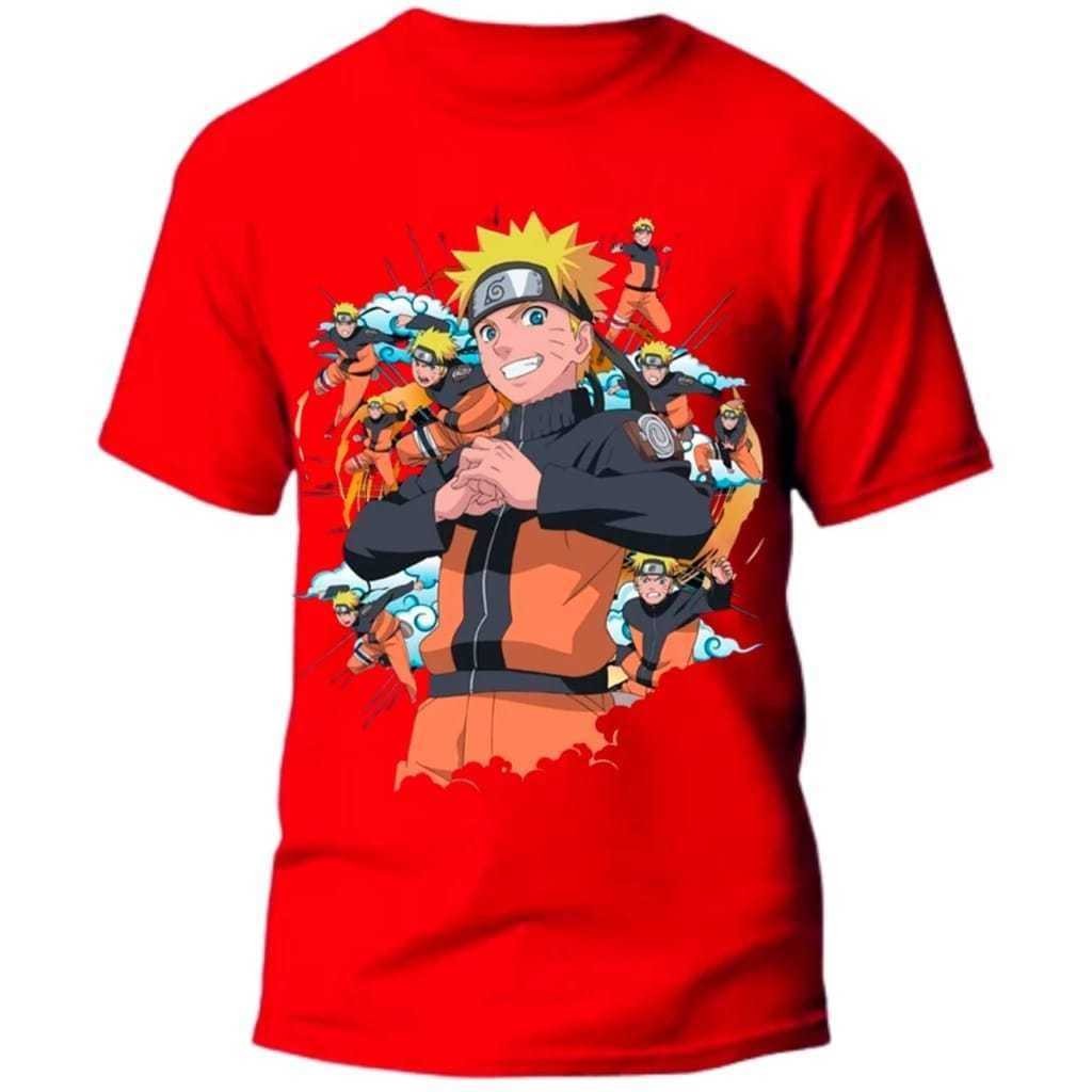 Camiseta Infantil blusa Naruto FORÇA infantil Juvenil 100% Algodão