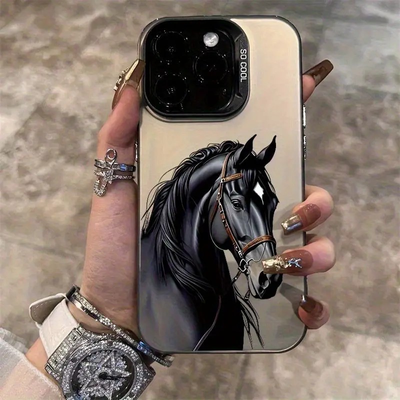 Capinha capa para Redmi  A3 10C 12C 13C 14C Poco X5 X6 Pro Note 11 12 13 Cavalo 