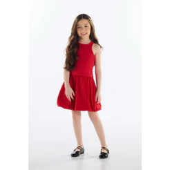 Vestido em Tricoline Infantil Quimby